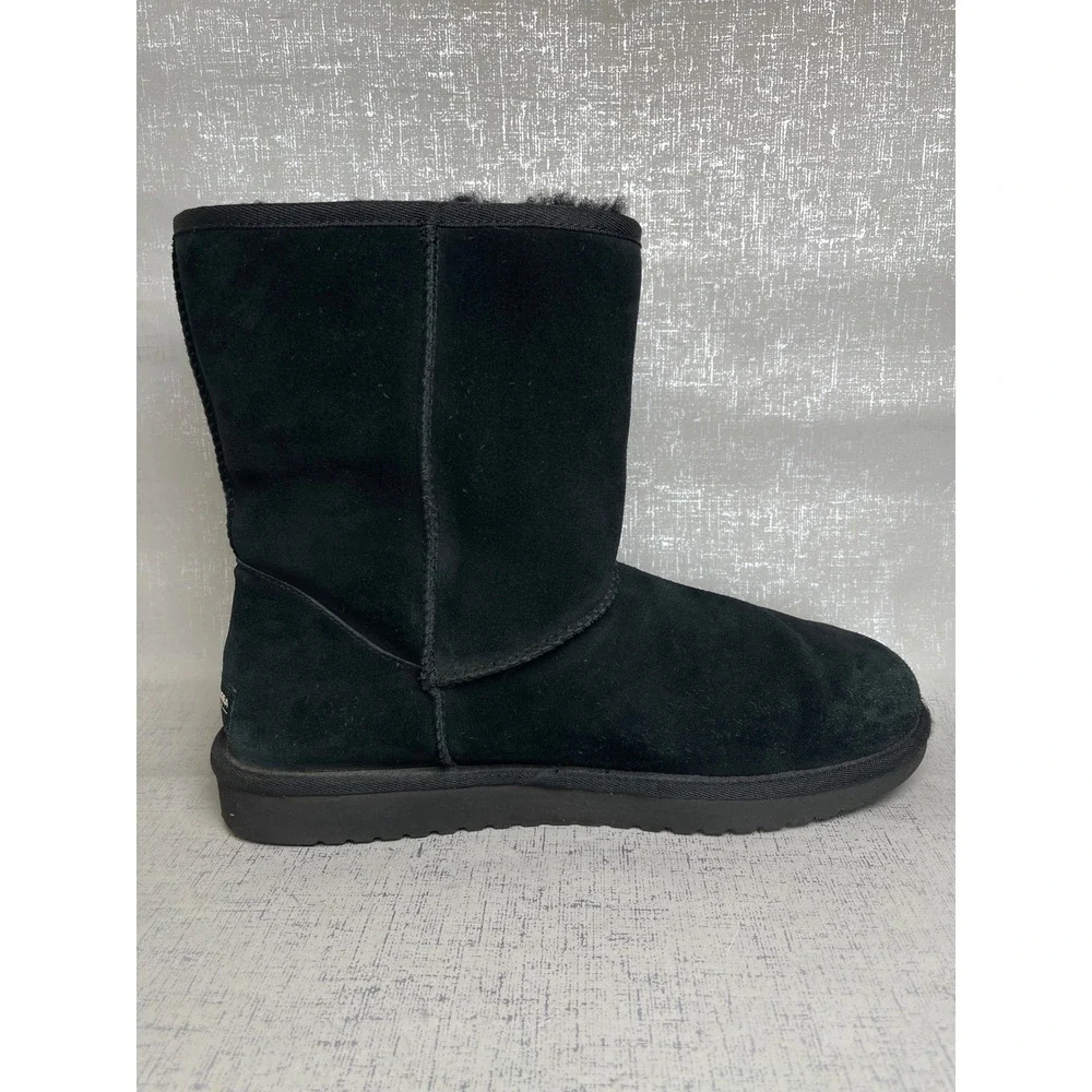 Koolaburra by UGG Victoria Bow Black Suede Bow Boots Womens 11 Winter Fur Lining